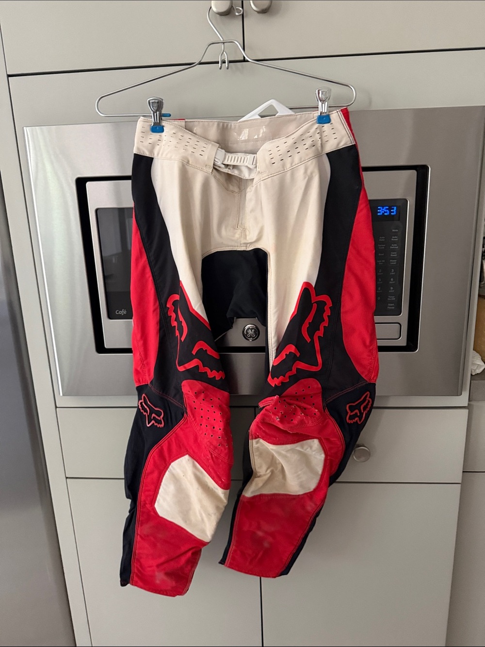 Fox Men's Red Black Cream Motocross Pants
